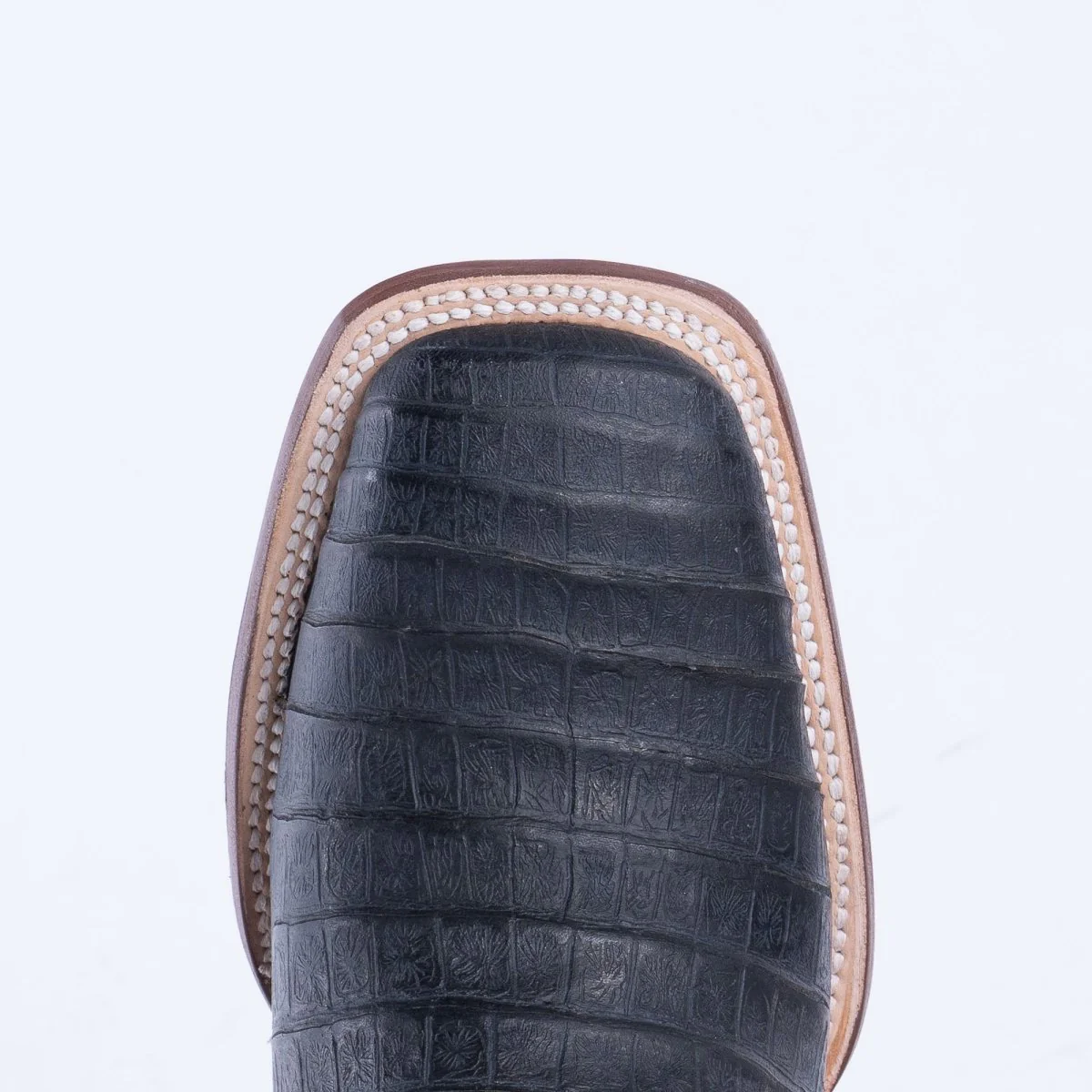 TANNER MARK MEN’S Caiman Belly Black Print Western Boots With Hybrid Sole - Image 7