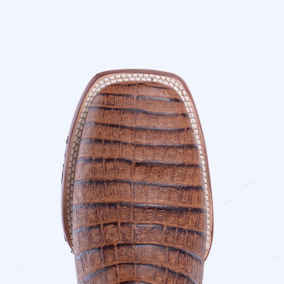 TANNER MARK MEN'S Caiman Belly Cognac Western Boots Whit Hybrid Sole - Image 7