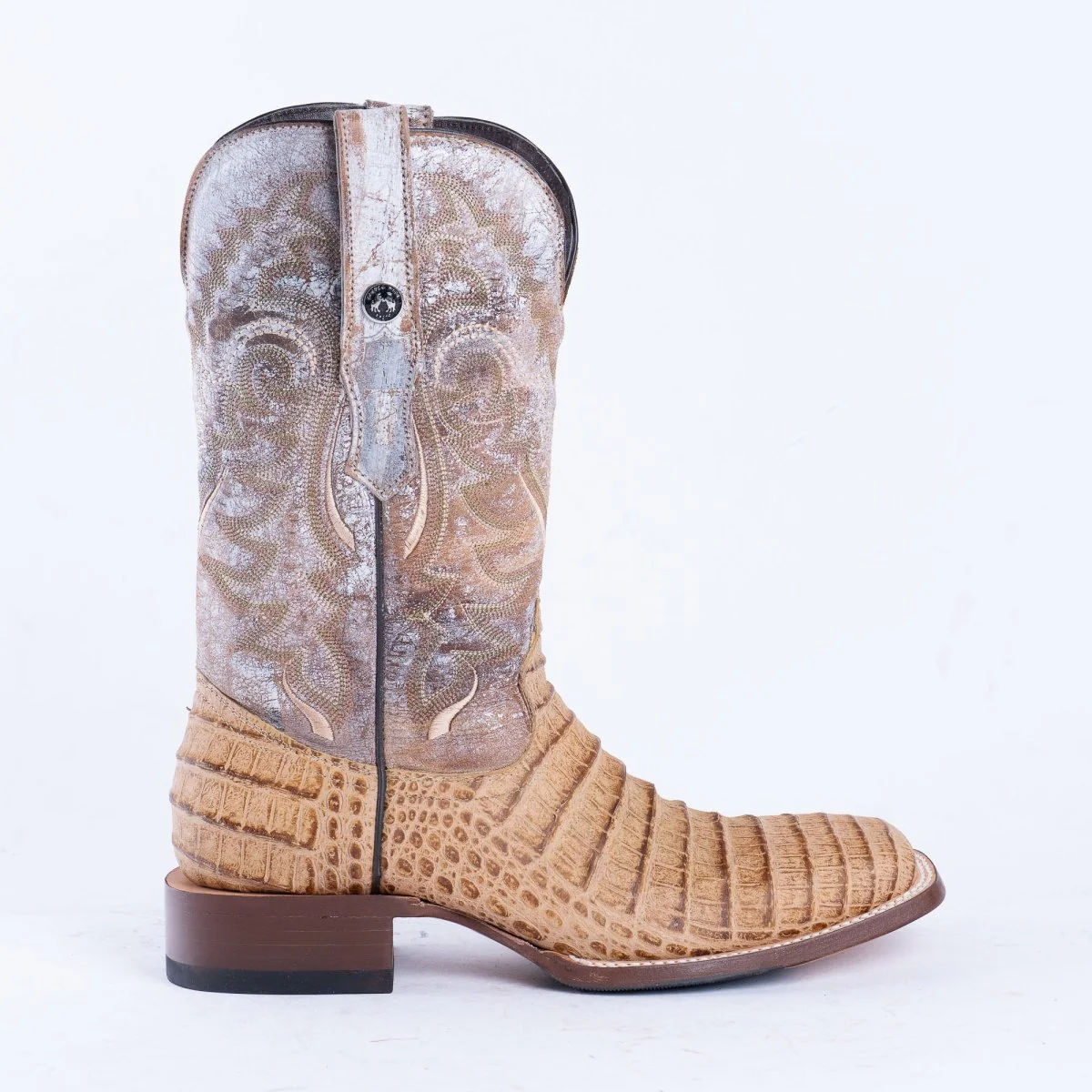 TANNER MARK MEN'S Caiman Belly Orix Western Boots Whit Hybrid Sole - Image 5