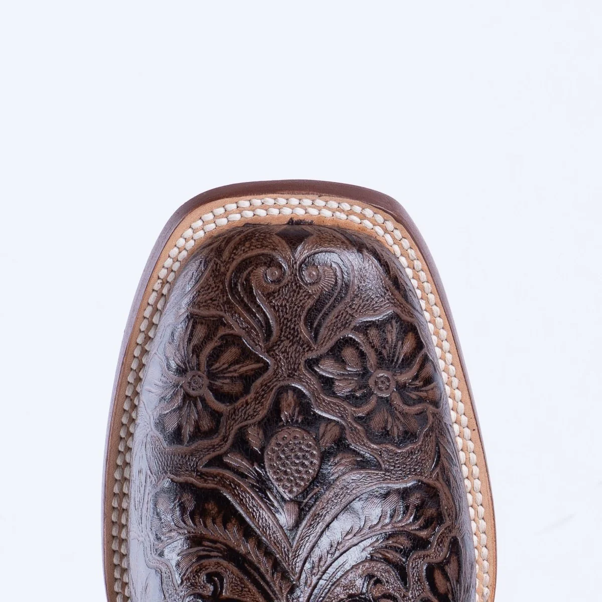 TANNER MARK MEN’S HandTooled Brown Print Western Boots - Image 7