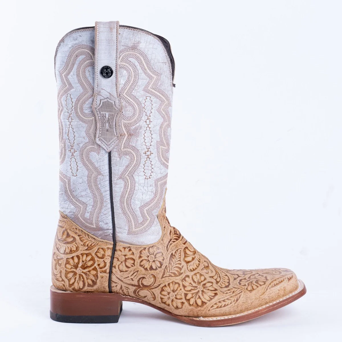 TANNER MARK MEN’S HandTooled Orix Print Western Boots - Image 5
