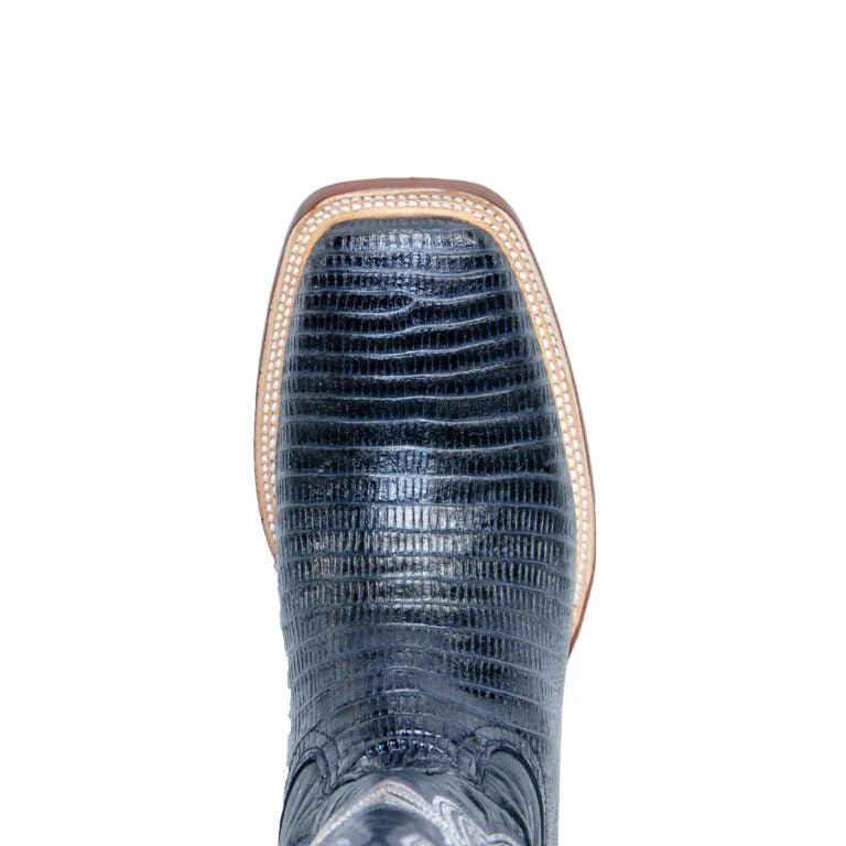 TANNER MARK MEN’S Lizard Black Print Western Boots - Image 3