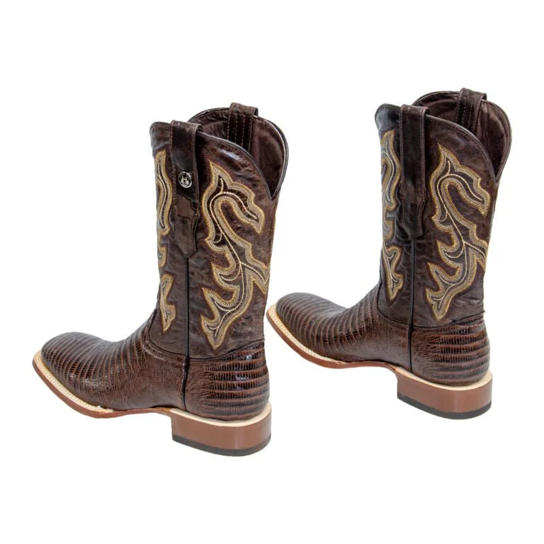 TANNER MARK MEN’S Lizard Brown Print Western Boots - Image 2