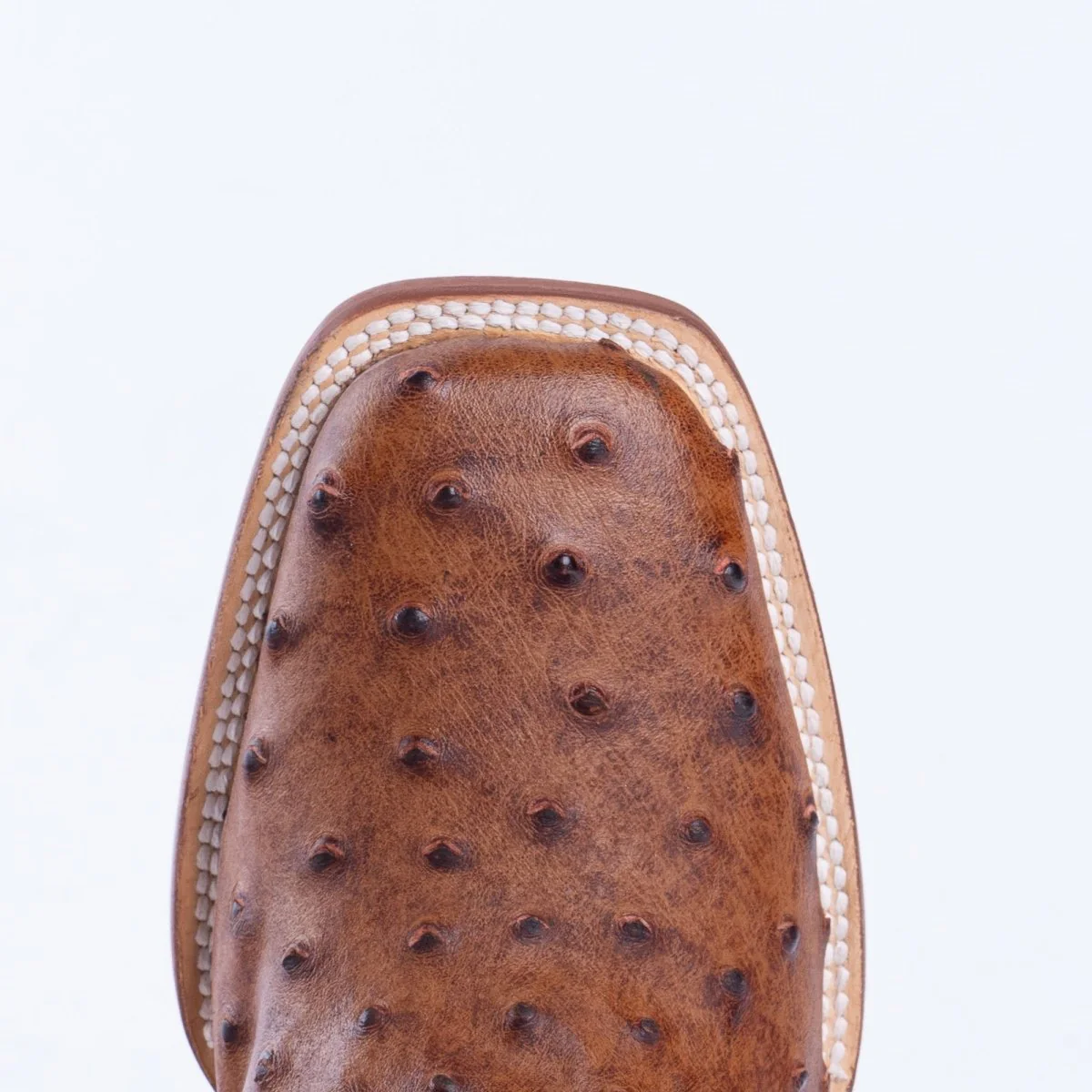 TANNER MARK MEN’S Ostrich Cognac Print Western Boots - Image 7
