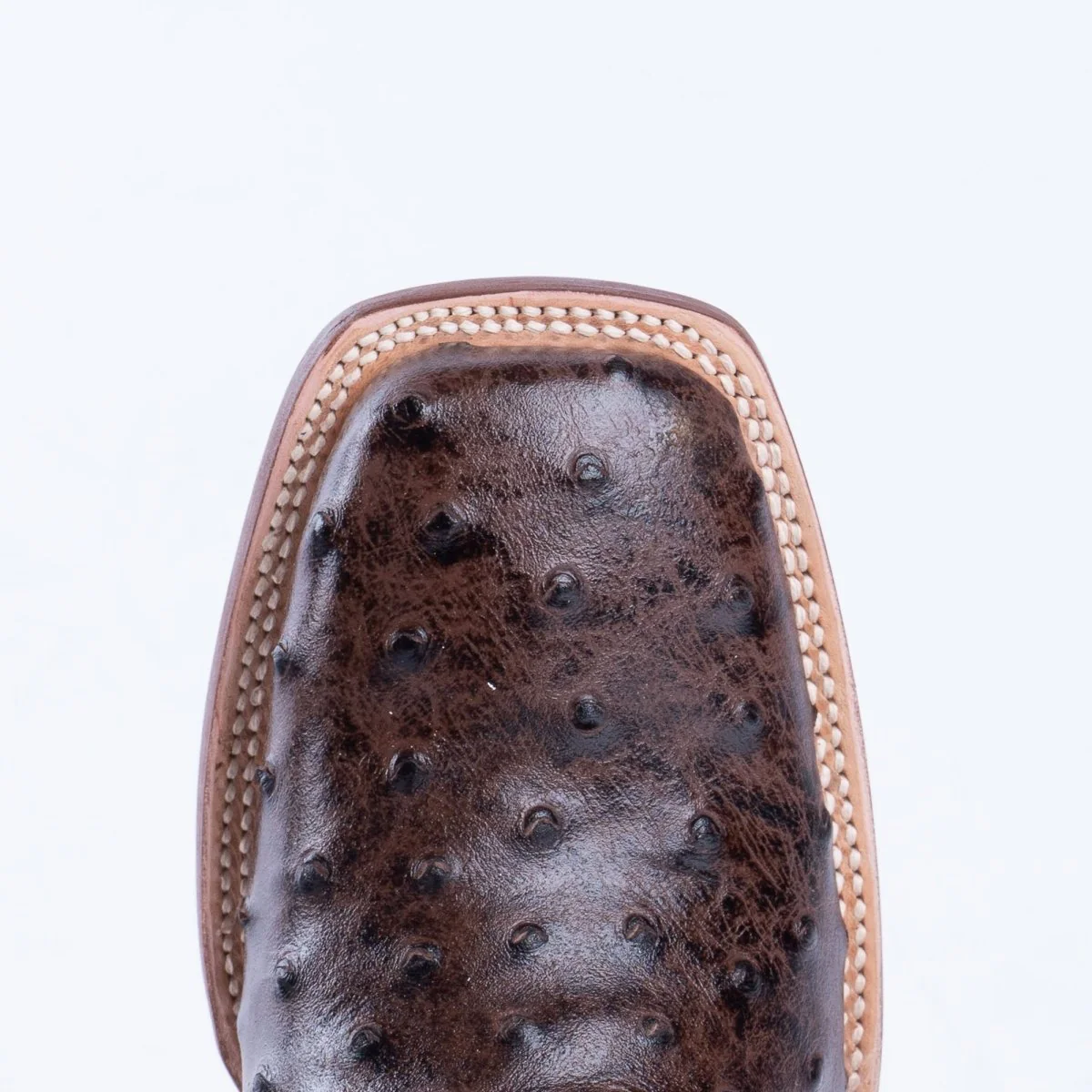 TANNER MARK MEN’S Ostrich Brown Print Western Boots - Image 7