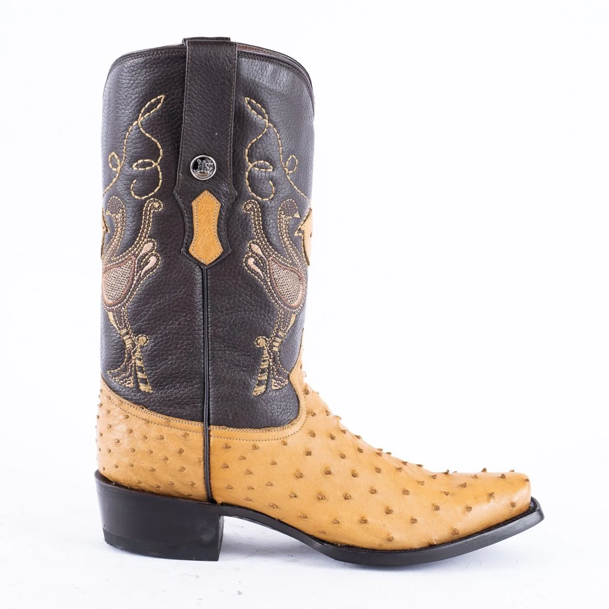 RANCHO SEMENTAL EXOTIC LEATHER Ostrich Orix Cowboy Boots - Image 4