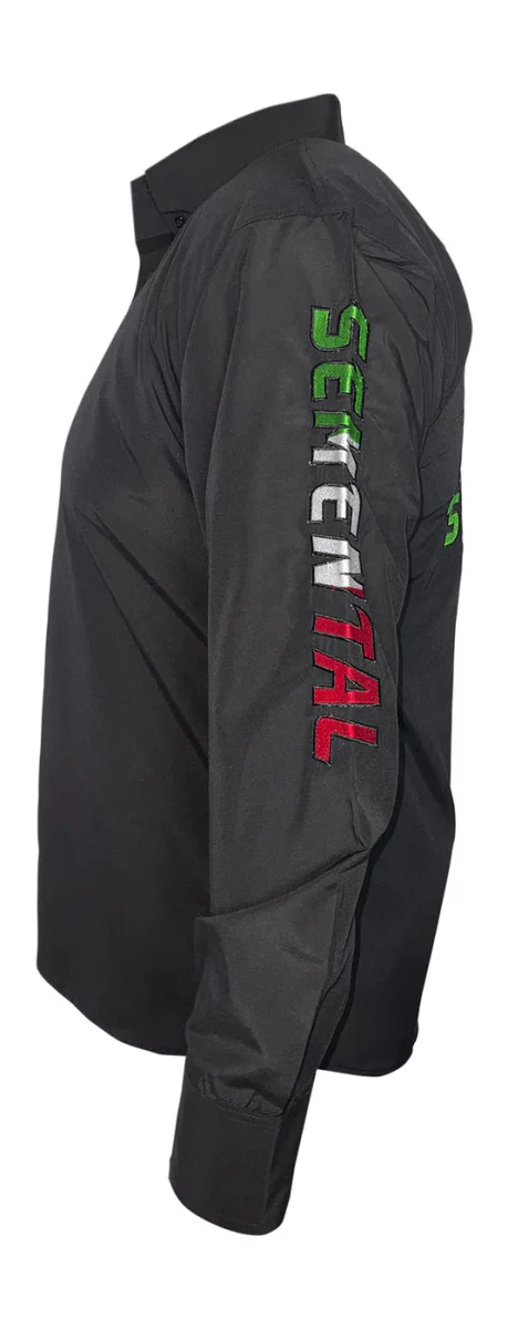 RANCHO SEMENTAL Mexico Black Long Sleeve Shirt - Image 3