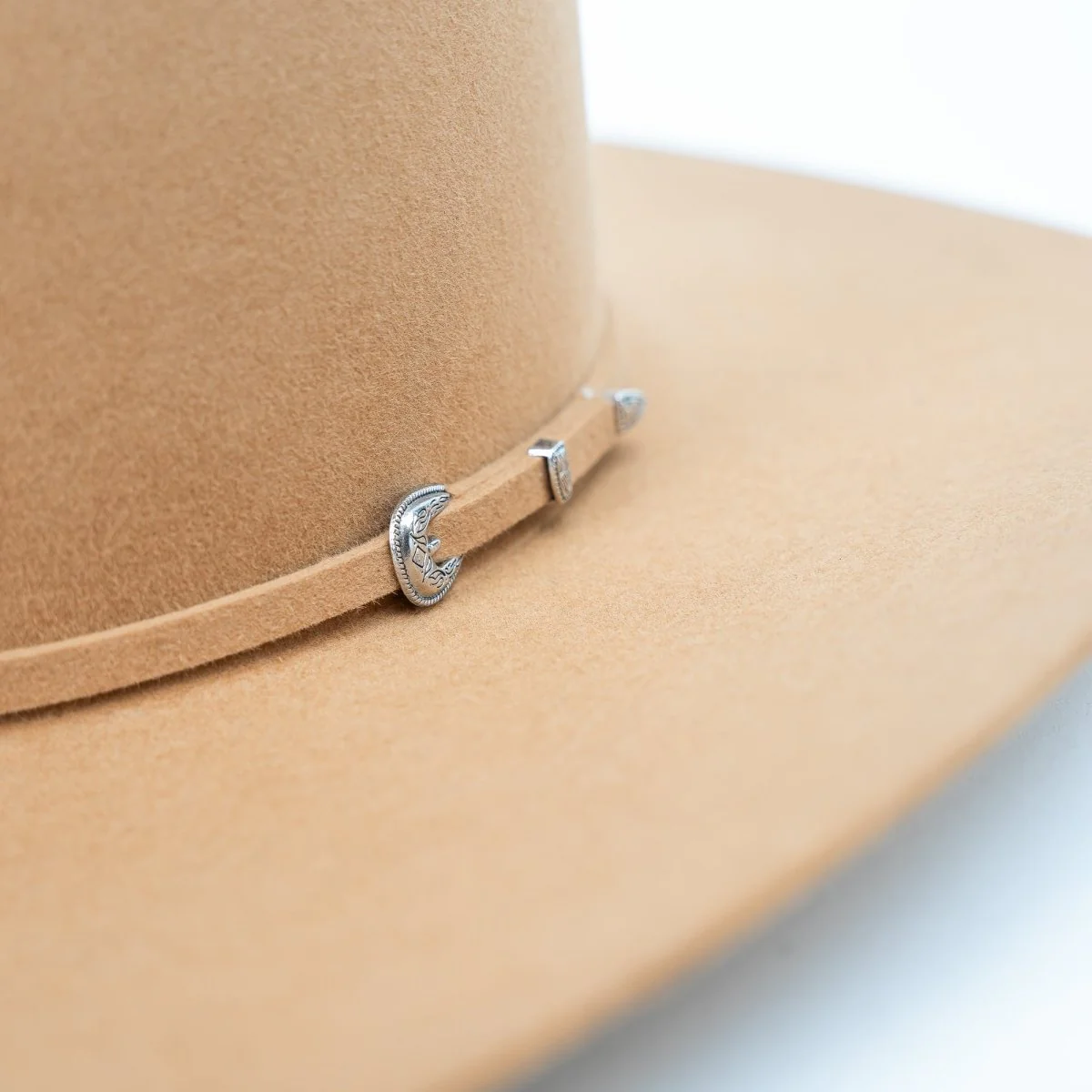 RODEO KING Camel 7X Open Crown 4.5" Brim Felt Cowboy Hat - Image 3