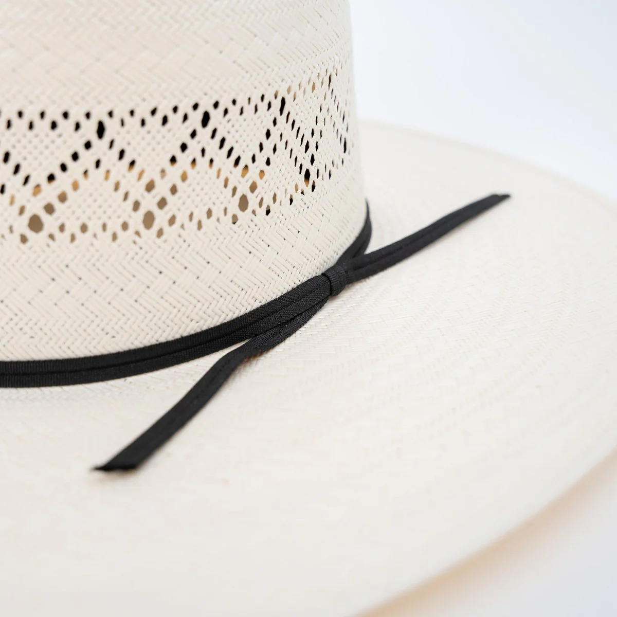 RODEO KING Ivory Coast 25X Open Crown 5" Brim Straw Cowboy Hat - Image 3