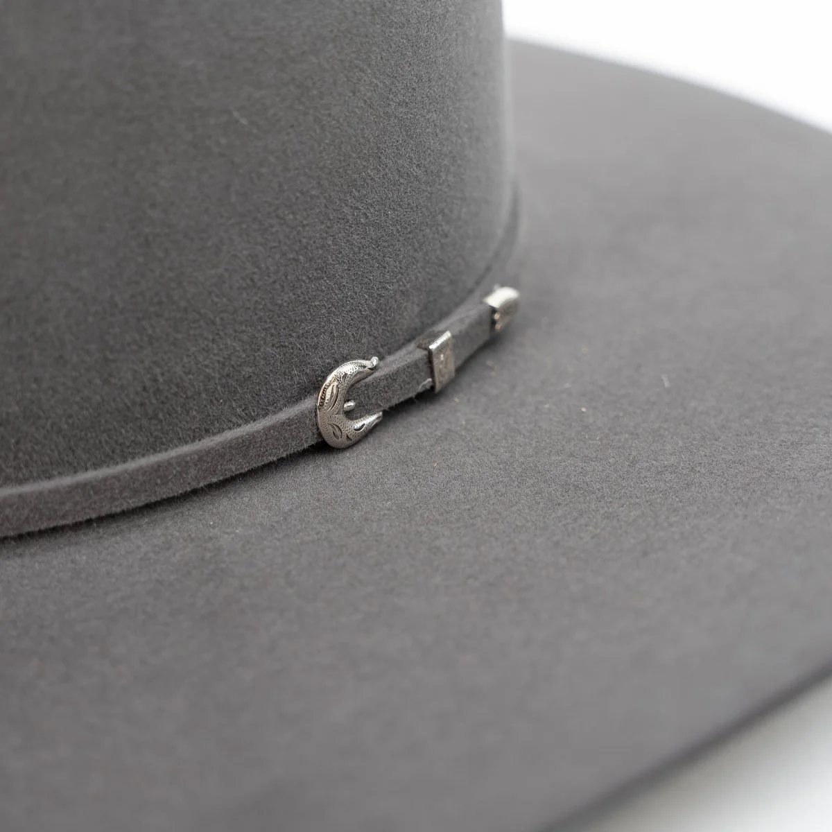 RODEO KING Slate 10X Open Crown 4.5" Brim Felt Cowboy Hat - Image 3