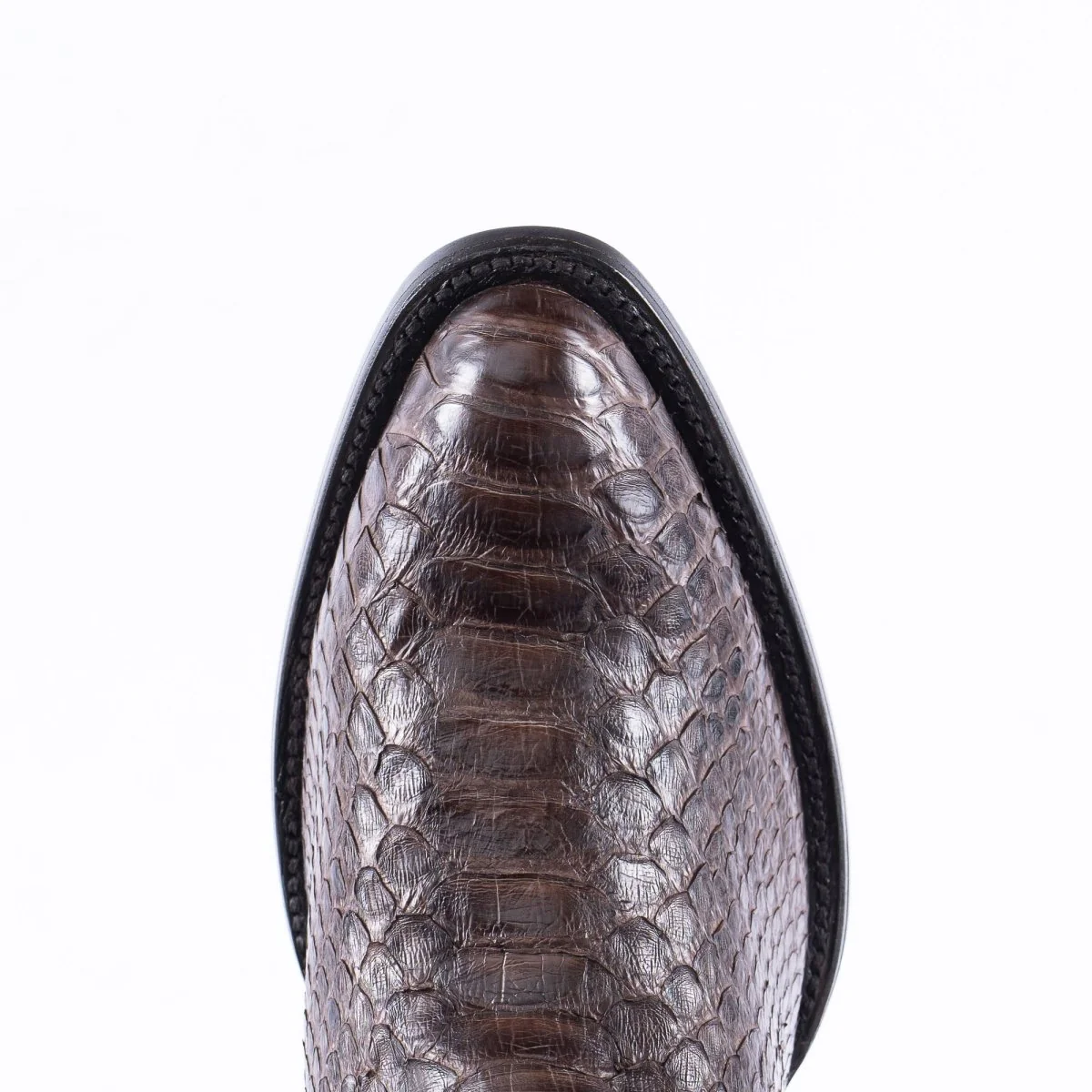 TANNER MARK EXOTIC LEATHER Python MD KT Cowboy Boots Round Toe - Image 2