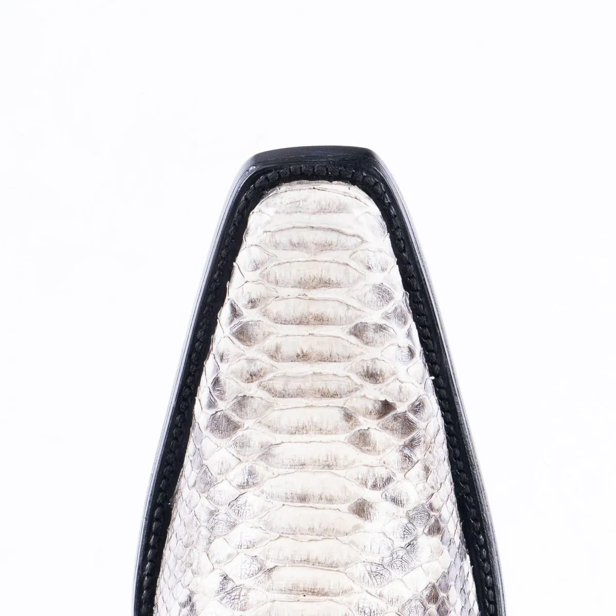 TANNER MARK EXOTIC LEATHER Python Natural Cowboy Boots Euro Toe - Image 2