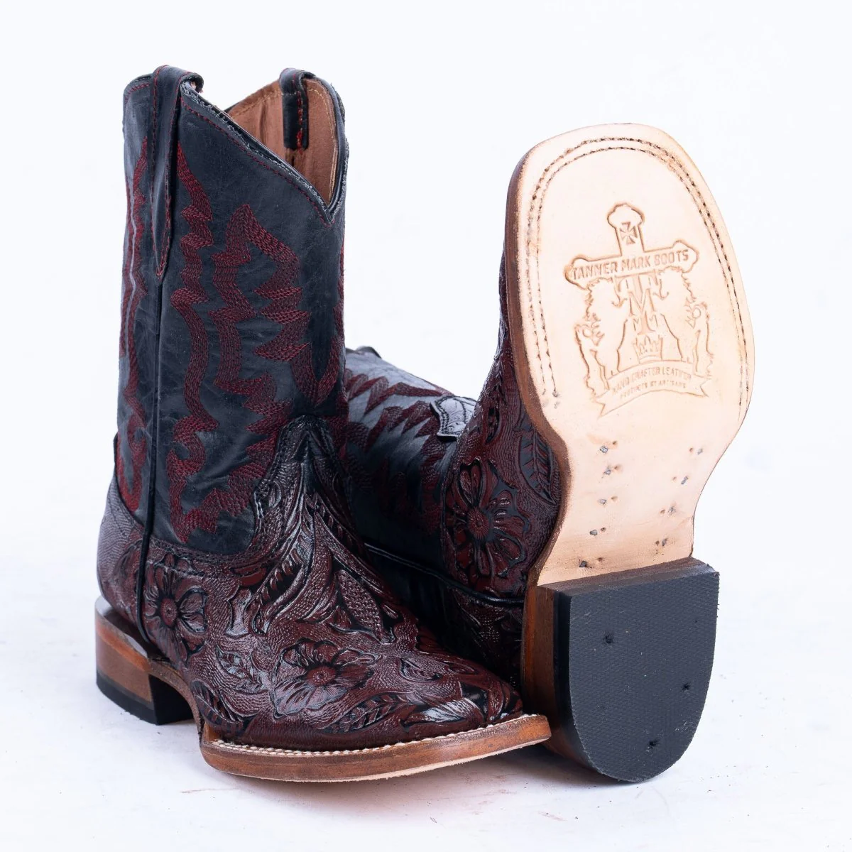 TANNER MARK KIDS Hand Tool Print Red Cowboy Boots - Image 5