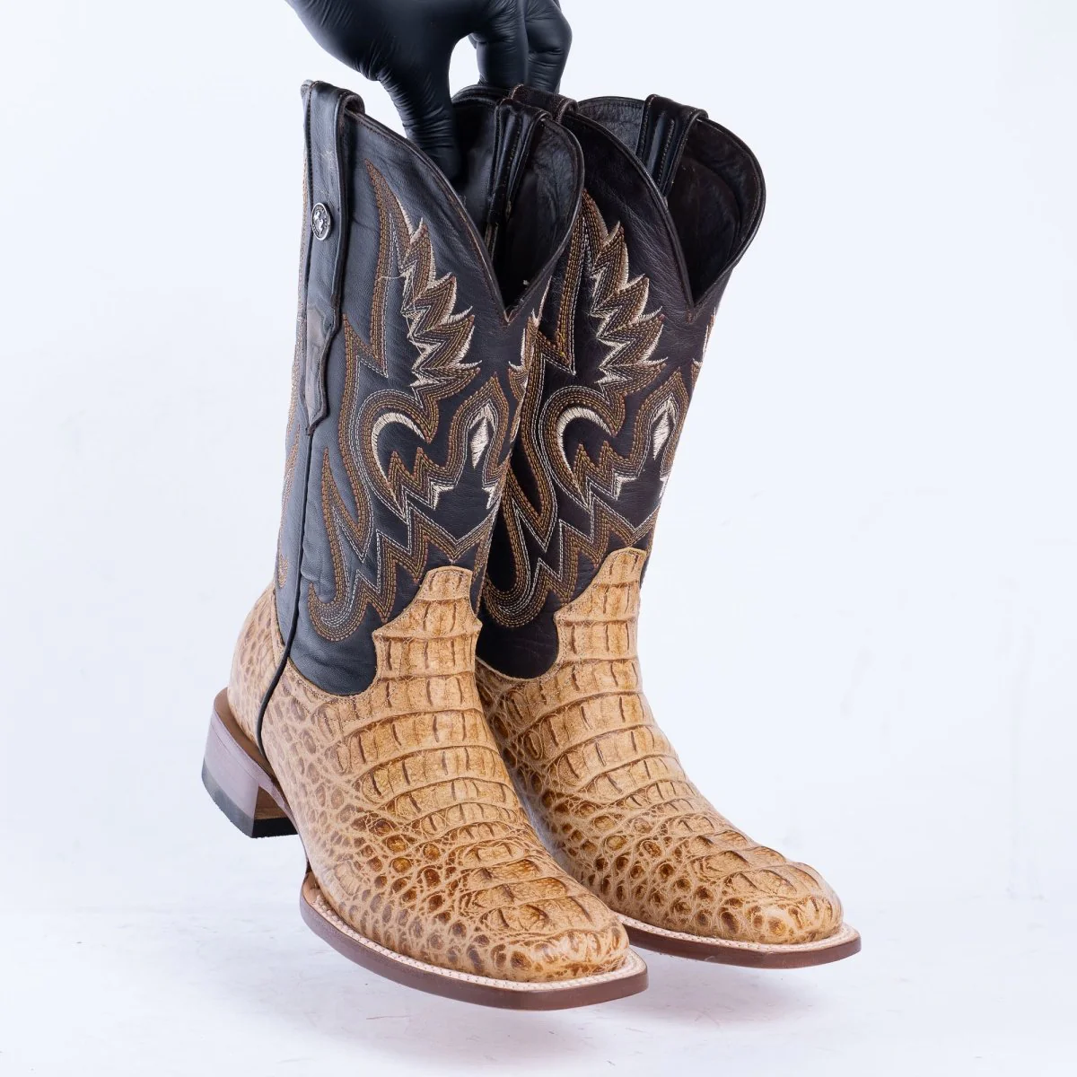 TANNER MARK MEN'S Croc Hornback Orix Western Boots - Image 4
