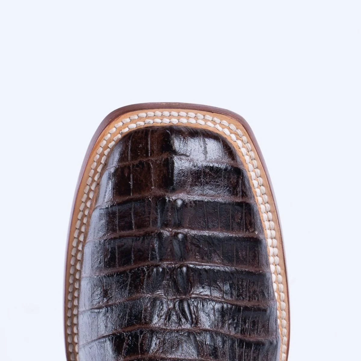 TANNER MARK MEN'S Croc Tail Brown Print Western Boots - Image 7