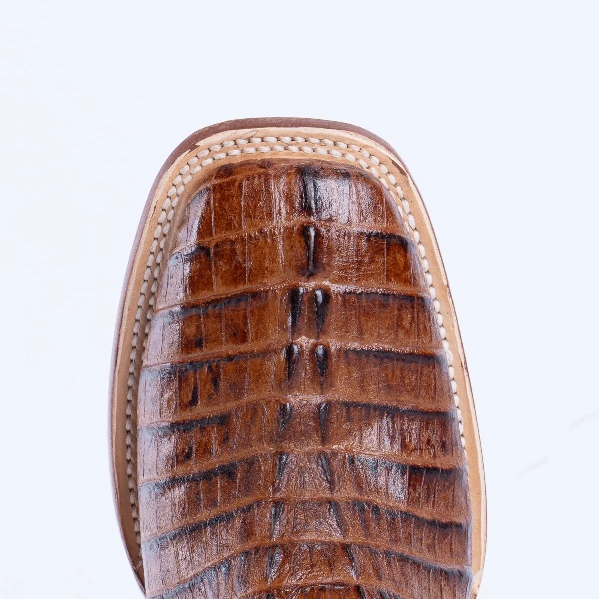 TANNER MARK MEN'S Croc Tail Cognac Print Western Boots - Image 7