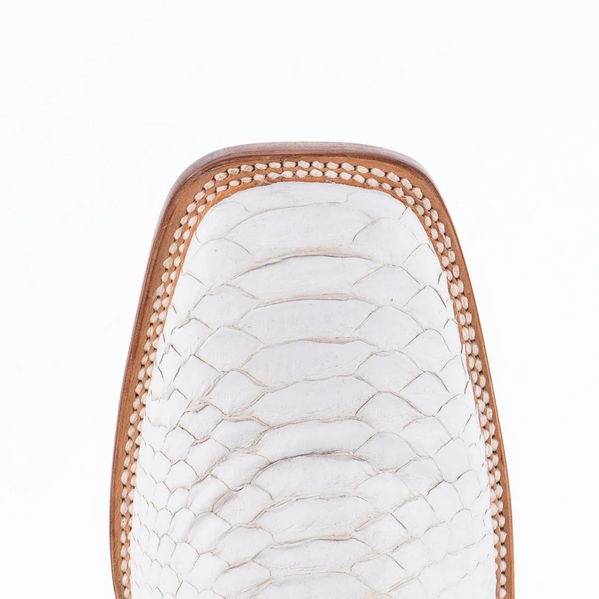 TANNER MARK MEN'S EXOTIC LEATHER Python White Cowboy Boots - Image 6
