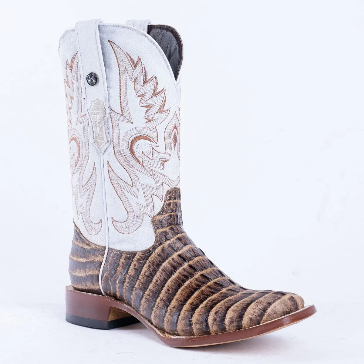 TANNER MARK MEN'S Print Croc Tail Orix & Black Cowboy Boots