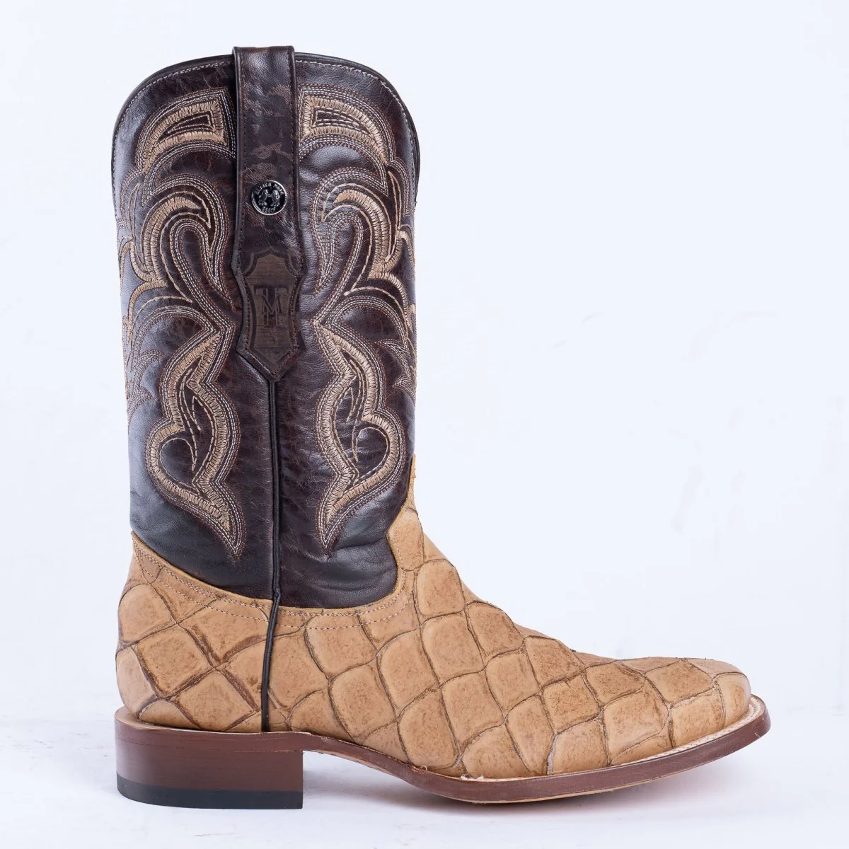 TANNER MARK MEN'S Print Monster Fish Orix Cowboy Boots - Image 3