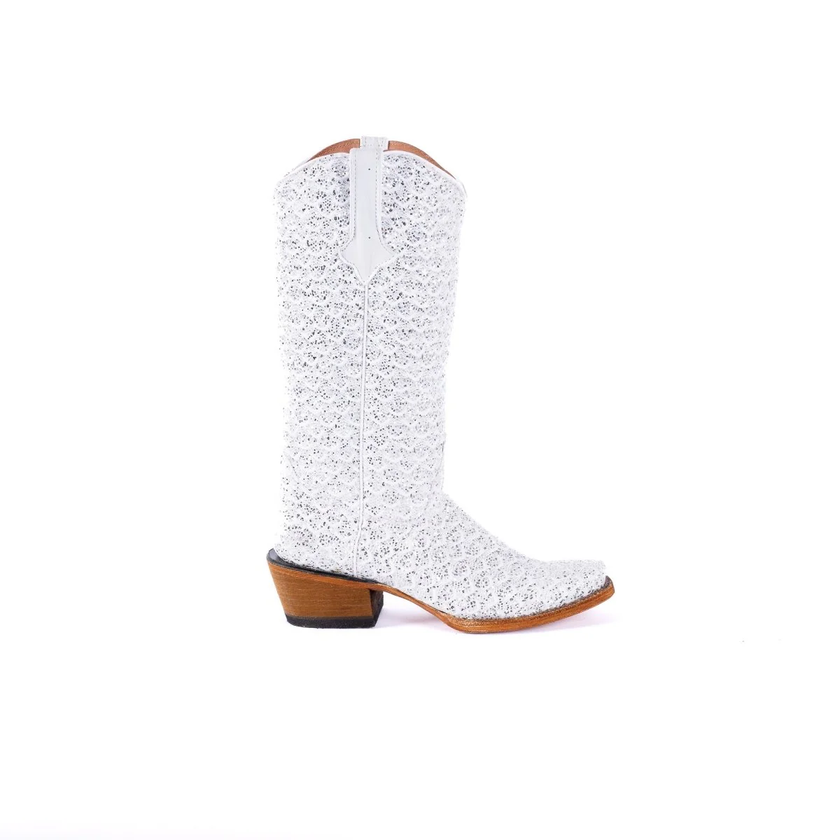 TANNER MARK WOMEN’S Dragon White & Silver Complete Cowgirl Boots - Image 3