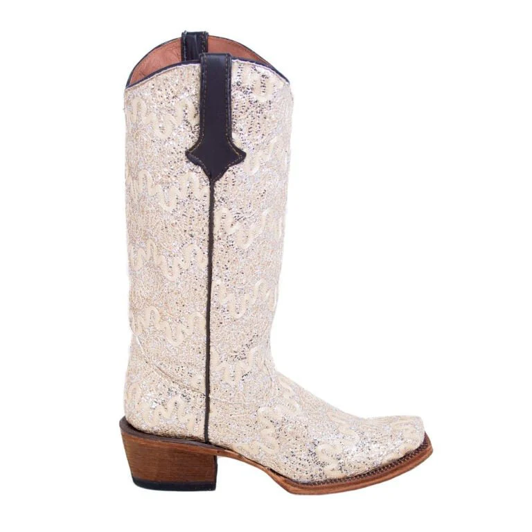 TANNER MARK WOMEN’S The Bride Beige Cowgirl Boots - Image 4