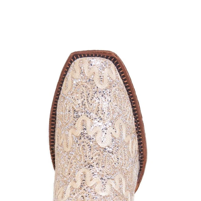 TANNER MARK WOMEN’S The Bride Beige Cowgirl Boots - Image 5